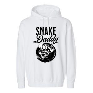 Snake Daddy Father Dad Snake Garment-Dyed Fleece Hoodie