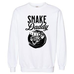 Snake Daddy Father Dad Snake Garment-Dyed Sweatshirt