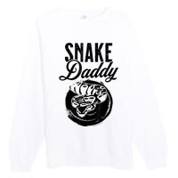 Snake Daddy Father Dad Snake Premium Crewneck Sweatshirt