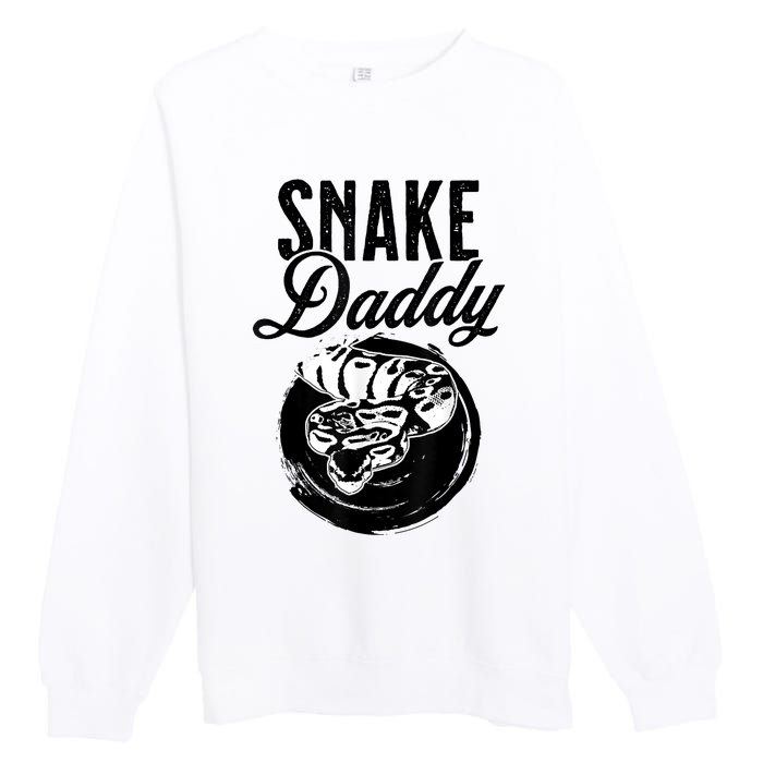 Snake Daddy Father Dad Snake Premium Crewneck Sweatshirt