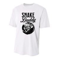 Snake Daddy Father Dad Snake Youth Performance Sprint T-Shirt