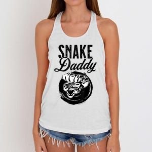 Snake Daddy Father Dad Snake Women's Knotted Racerback Tank