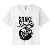 Snake Daddy Father Dad Snake Women's Crop Top Tee