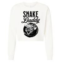 Snake Daddy Father Dad Snake Cropped Pullover Crew