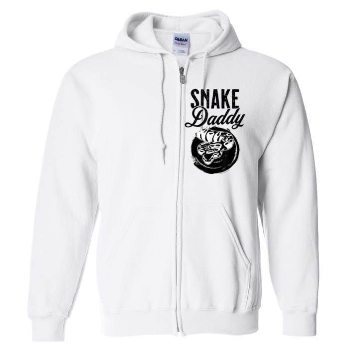 Snake Daddy Father Dad Snake Full Zip Hoodie