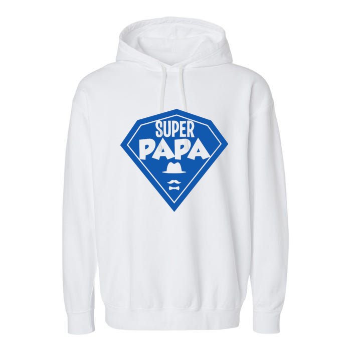 Super Dad Fathers Day Garment-Dyed Fleece Hoodie