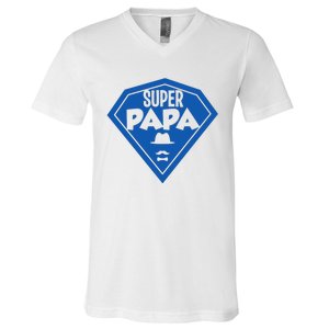 Super Dad Fathers Day V-Neck T-Shirt