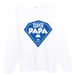 Super Dad Fathers Day Premium Crewneck Sweatshirt