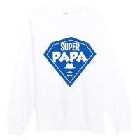 Super Dad Fathers Day Premium Crewneck Sweatshirt