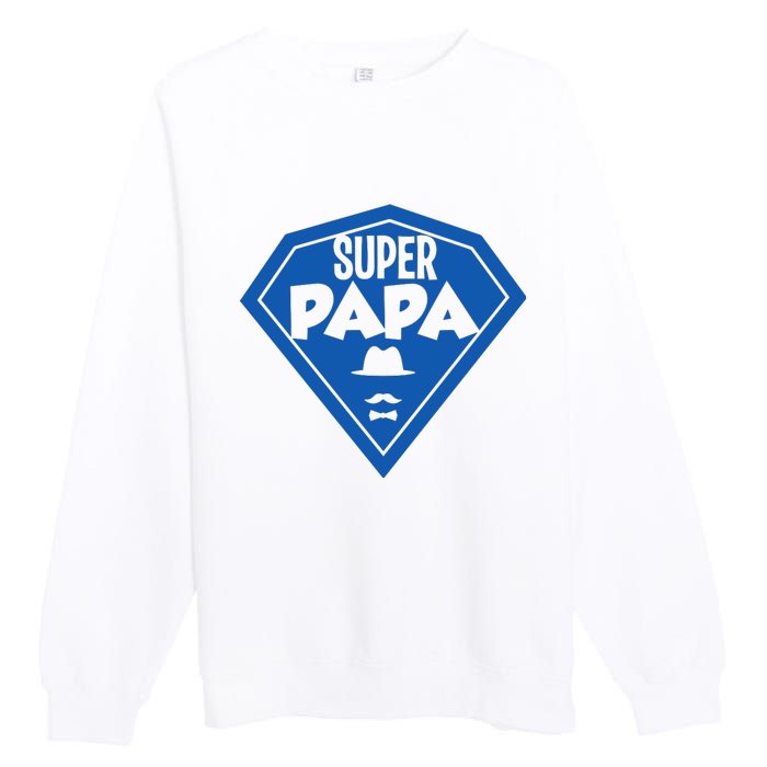 Super Dad Fathers Day Premium Crewneck Sweatshirt