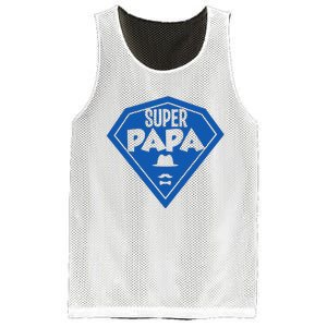 Super Dad Fathers Day Mesh Reversible Basketball Jersey Tank