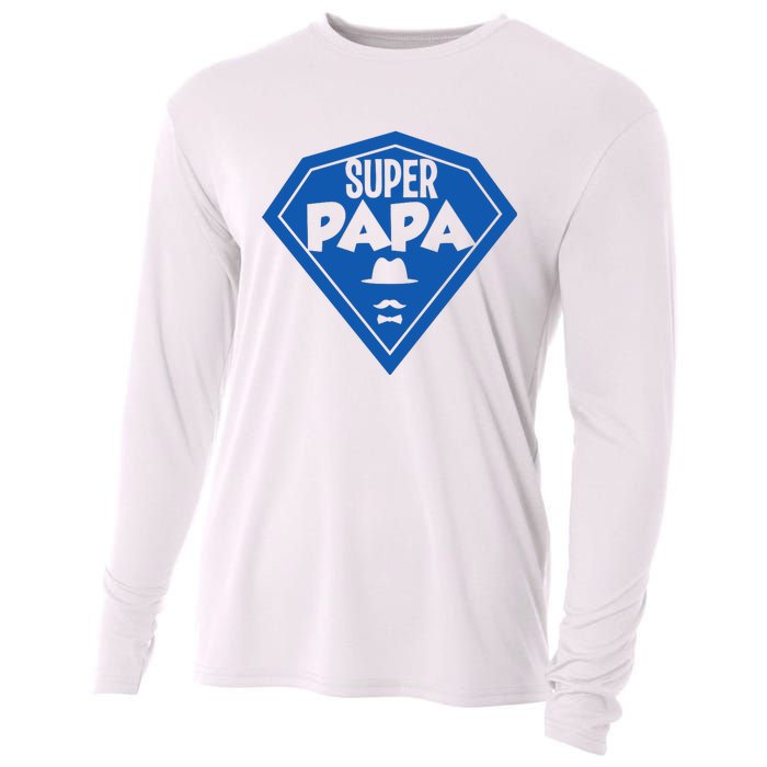 Super Dad Fathers Day Cooling Performance Long Sleeve Crew