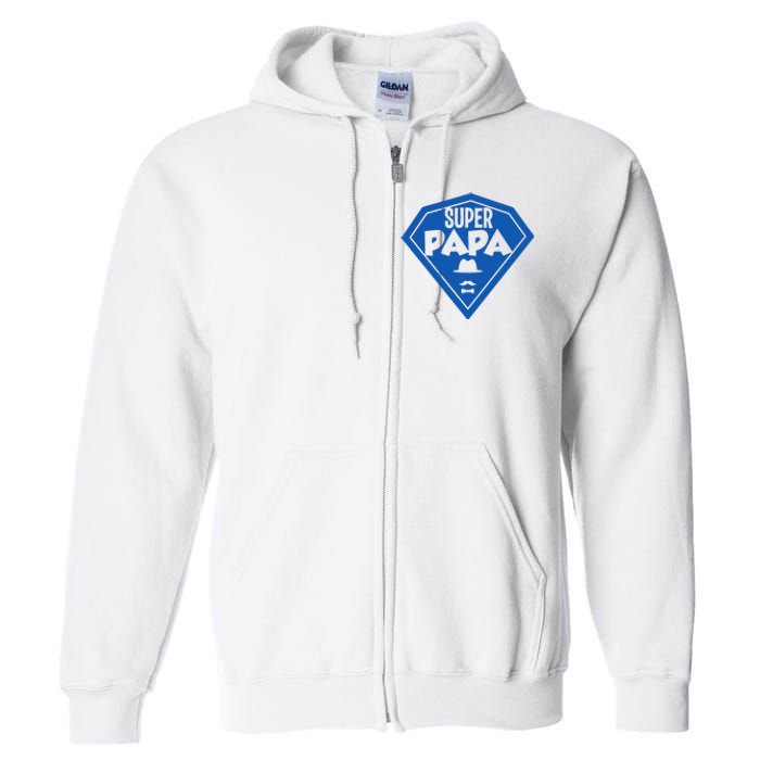 Super Dad Fathers Day Full Zip Hoodie