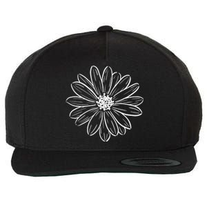 Spring Daisy Floral Wool Snapback Cap