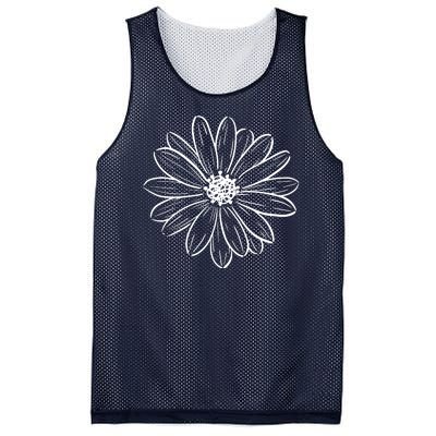 Spring Daisy Floral Mesh Reversible Basketball Jersey Tank