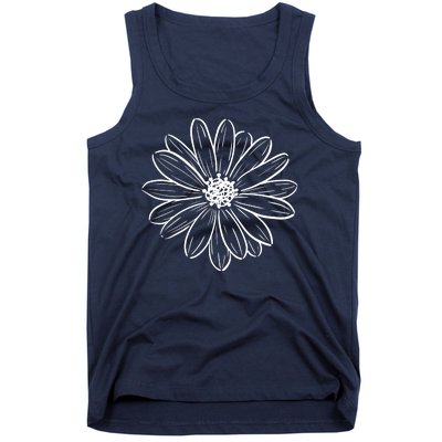 Spring Daisy Floral Tank Top