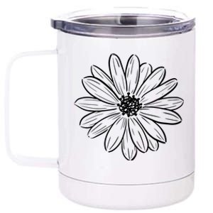 Spring Daisy Floral 12 oz Stainless Steel Tumbler Cup