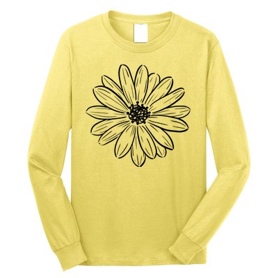 Spring Daisy Floral Long Sleeve Shirt