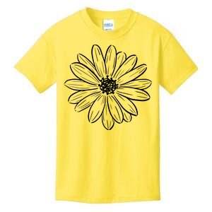 Spring Daisy Floral Kids T-Shirt