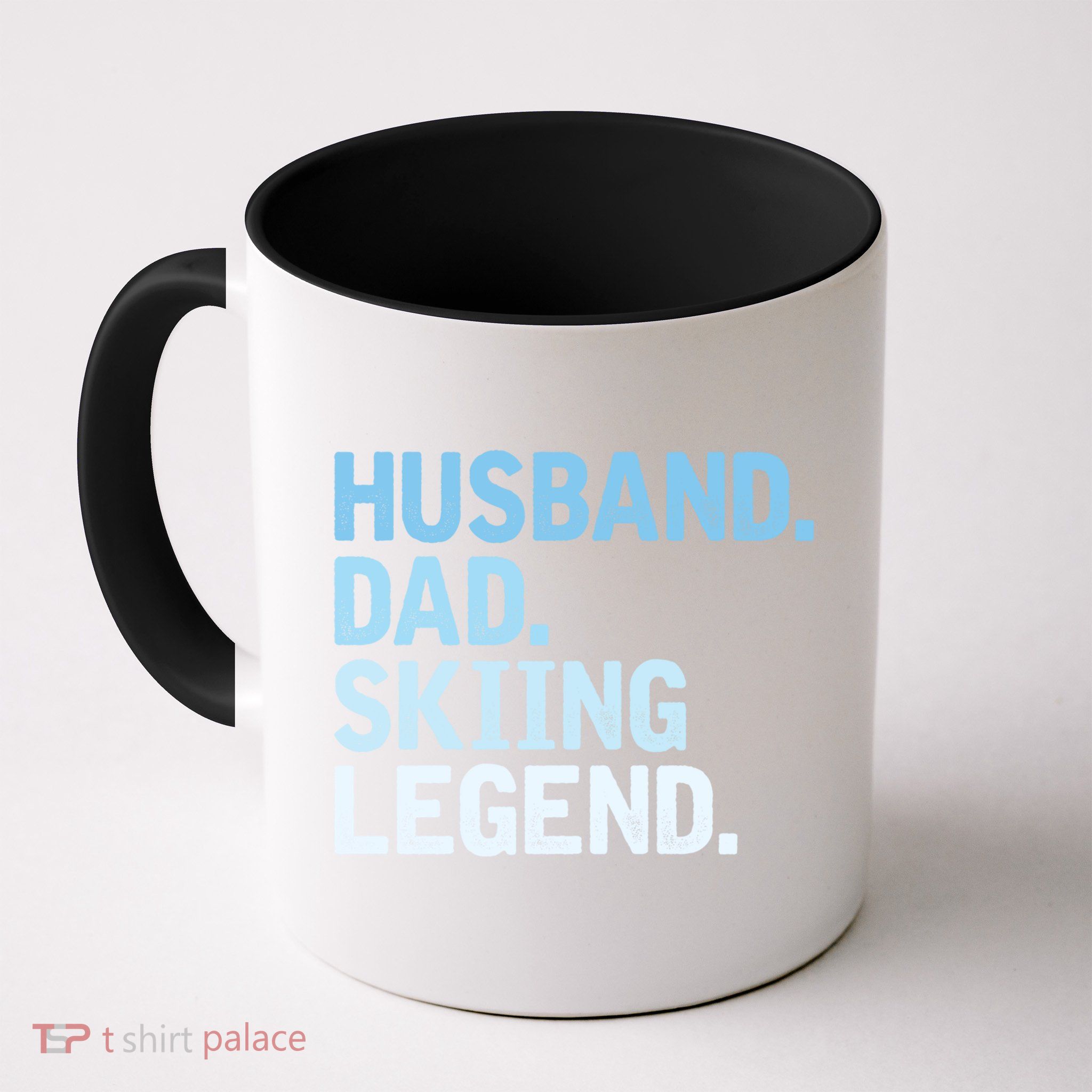 Skiing Dad Funny Husband Dad Skiing Legend Fathers Day Gift Mug