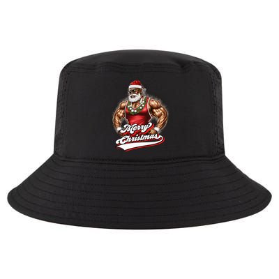 Santa Deadlift Fitness Christmas Funny Gym Christmas Cute Gift Cool Comfort Performance Bucket Hat