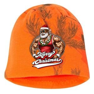 Santa Deadlift Fitness Christmas Funny Gym Christmas Cute Gift Kati - Camo Knit Beanie