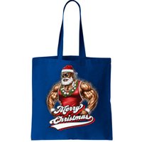 Santa Deadlift Fitness Christmas Funny Gym Christmas Cute Gift Tote Bag