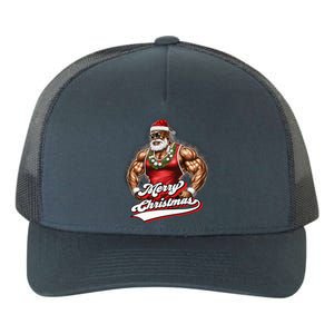 Santa Deadlift Fitness Christmas Funny Gym Christmas Cute Gift Yupoong Adult 5-Panel Trucker Hat