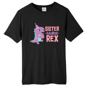 Sister Dinosaur Family Matching Dino Birthday Girl Party Tall Fusion ChromaSoft Performance T-Shirt