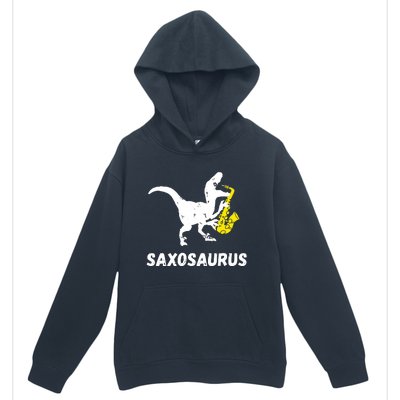 Sax Dinosaur Funny Saxophone Dino Saxophonist TRex Urban Pullover Hoodie