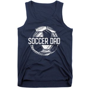 Soccer Dad Funny Soccer Lover Dad Papa Fathers Day Gift Tank Top