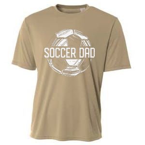 Soccer Dad Funny Soccer Lover Dad Papa Fathers Day Gift Cooling Performance Crew T-Shirt