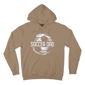 Soccer Dad Funny Soccer Lover Dad Papa Fathers Day Gift Hoodie