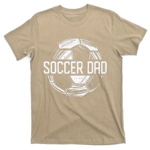 Soccer Dad Funny Soccer Lover Dad Papa Fathers Day Gift T-Shirt