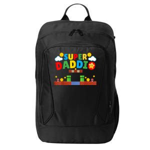 Super Dad Father's Day Gamer Daddy Super Daddio City Backpack