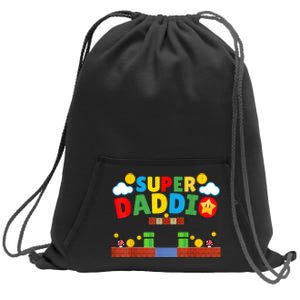 Super Dad Father's Day Gamer Daddy Super Daddio Sweatshirt Cinch Pack Bag