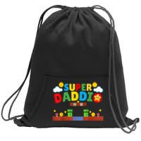 Super Dad Father's Day Gamer Daddy Super Daddio Sweatshirt Cinch Pack Bag