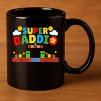 Super Dad Father's Day Gamer Daddy Super Daddio 11oz C Handle Ceramic Mug