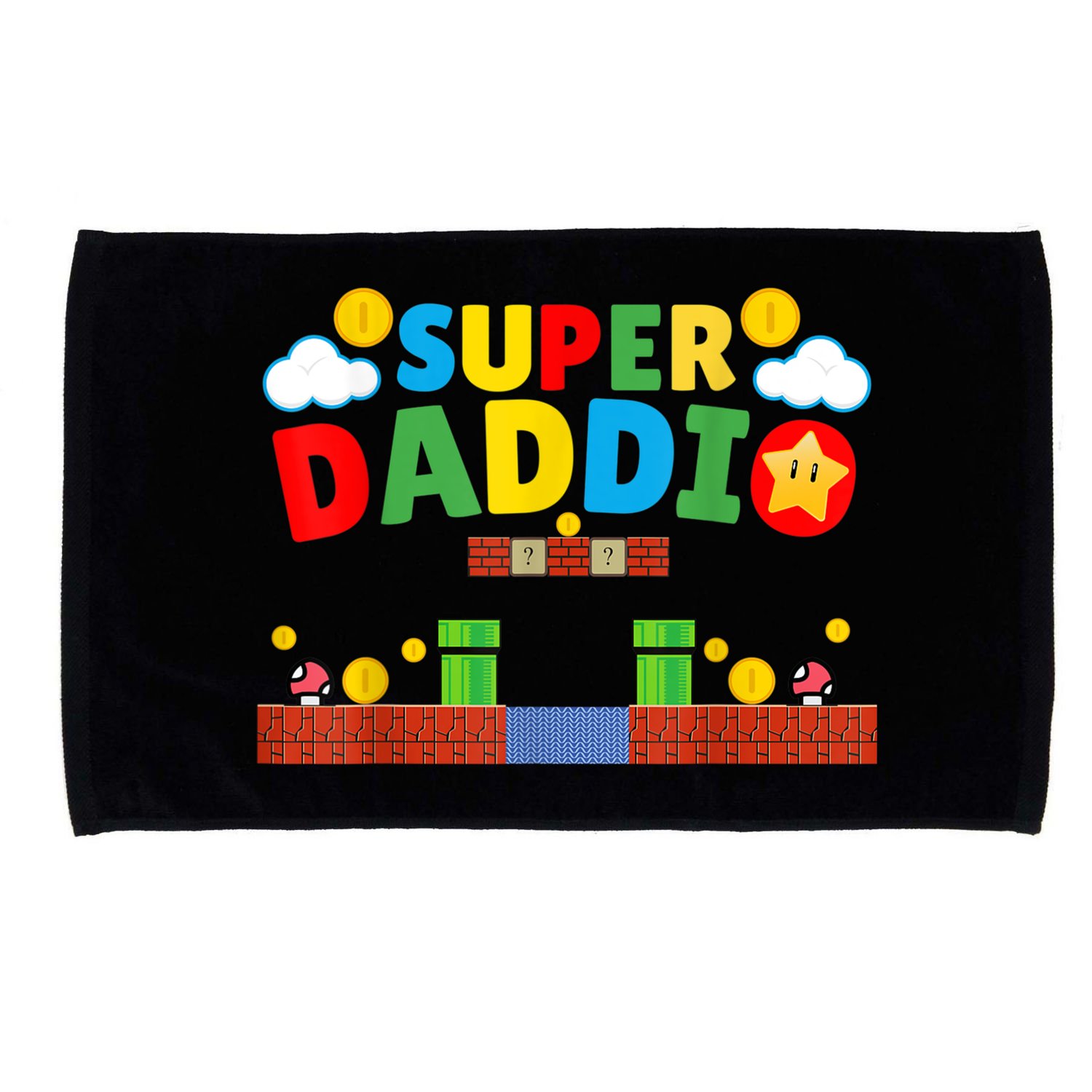 Super Dad Father's Day Gamer Daddy Super Daddio Microfiber Hand Towel
