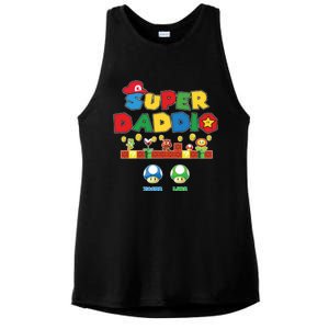 Super Daddio Father's Day Gamer Daddy Ladies PosiCharge Tri-Blend Wicking Tank