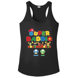 Super Daddio Father's Day Gamer Daddy Ladies PosiCharge Competitor Racerback Tank