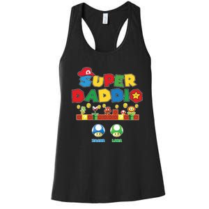 Super Daddio Father's Day Gamer Daddy Women's Racerback Tank