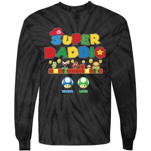 Super Daddio Father's Day Gamer Daddy Tie-Dye Long Sleeve Shirt