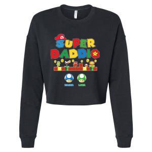 Super Daddio Father's Day Gamer Daddy Cropped Pullover Crew