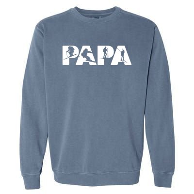 Skiing Dad Funny Gift Skiing Husband Funny Gift Meaningful Gift Garment-Dyed Sweatshirt