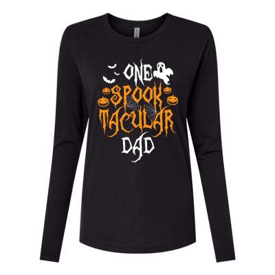 Spooktacular Dad Father Matching Family Halloween Gift Womens Cotton Relaxed Long Sleeve T-Shirt