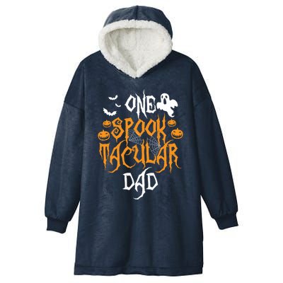 Spooktacular Dad Father Matching Family Halloween Gift Hooded Wearable Blanket