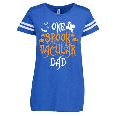 Spooktacular Dad Father Matching Family Halloween Gift Enza Ladies Jersey Football T-Shirt