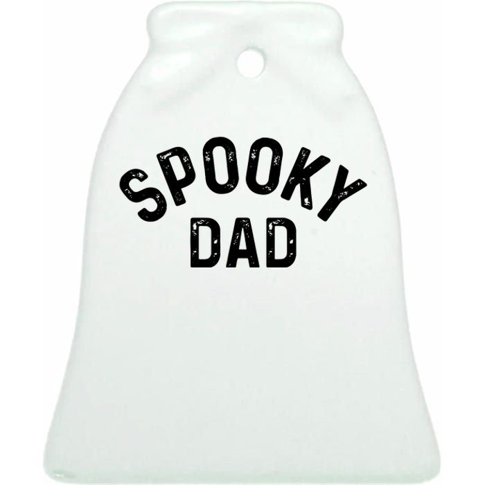 Spooky Dad Family Matching Halloween Father Daddy Costume Ceramic Bell Ornament