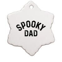 Spooky Dad Family Matching Halloween Father Daddy Costume Ceramic Star Ornament